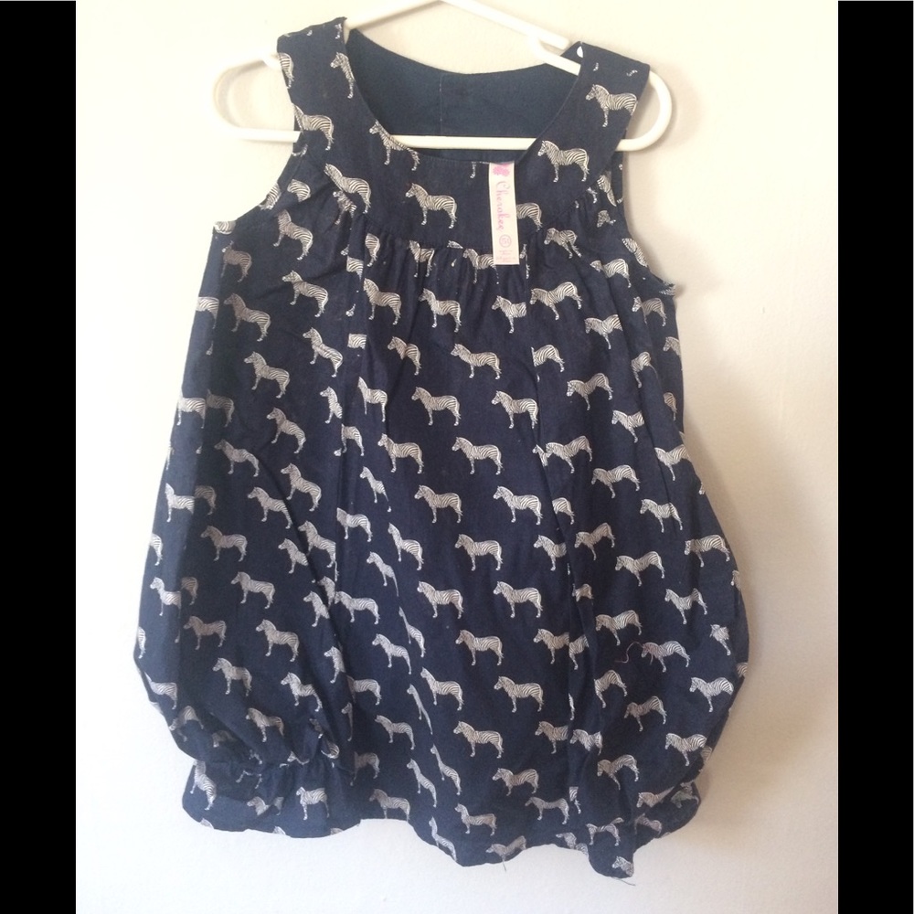 Cherokee navy cotton dress , size 5T